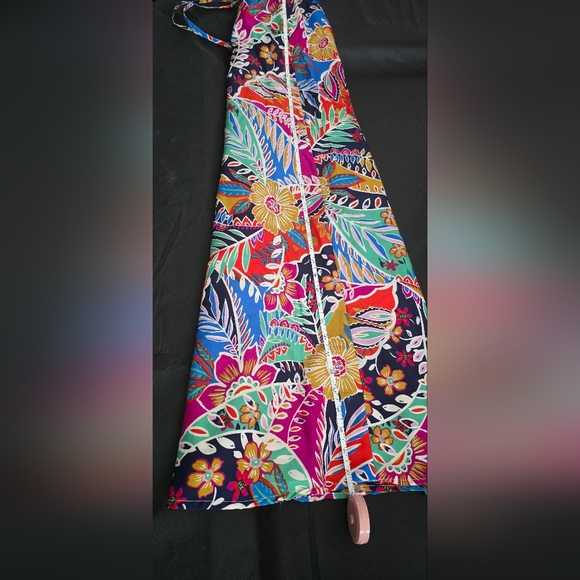 Bright Colorful Floral Maxi Skirt - Picture 6 of 9